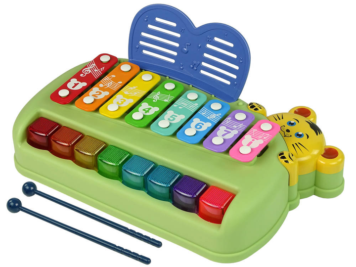 Pianino LEAN Toys Lew z ksylofonem (5904204759854) - obraz 2