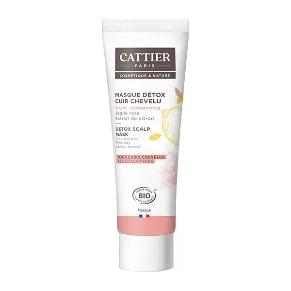 Cattier Pink Clay 200 мл органическая детокс-маска для кожи головы - Фото 1 Cattier Pink Clay 200 мл органическая детокс-маска для кожи головы - изображение 1