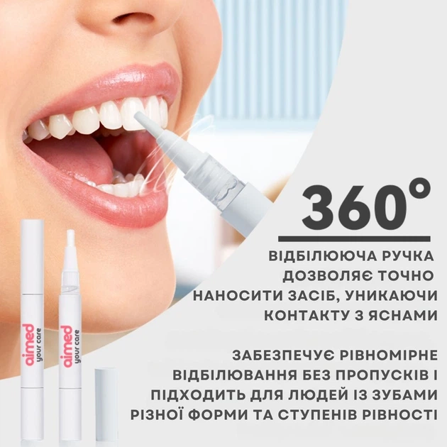 Набор гелей для отбеливания зубов AIMED Smile Gel 2 мл х 3 шт (7970379617630) - изображение 4
