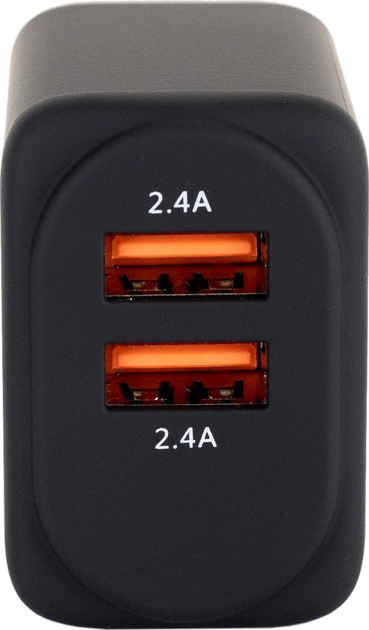 Ładowarka sieciowa Our Pure Planet 2 x USB-A 24 W Black (9360069000481) - obraz 2