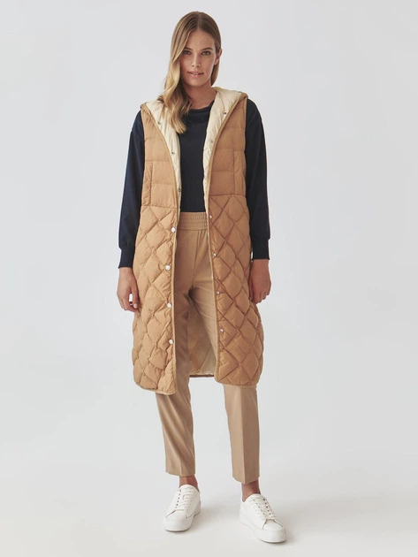 Bezrękawnik damski Tatuum Westa T2418.032 S Camel (5900142361005) - Zdjęcie 3 Bezrękawnik damski Tatuum Westa T2418.032 S Camel (5900142361005) - obraz 3