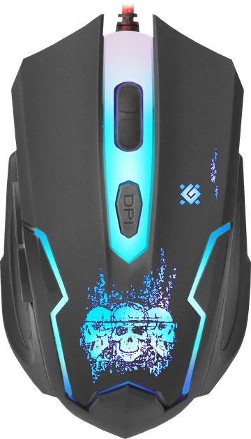Мышь Defender Skull GM-180L USB Black (52180) - Фото 4 Мышь Defender Skull GM-180L USB Black (52180) - изображение 4