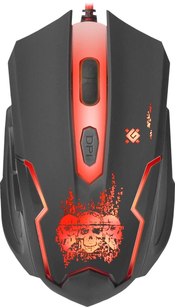 Мышь Defender Skull GM-180L USB Black (52180) - Фото 5 Мышь Defender Skull GM-180L USB Black (52180) - изображение 5