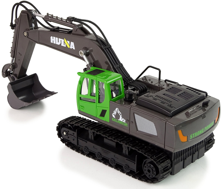 Koparka gąsienicowa zdalnie sterowana LEAN Toys 1:18 Zielona (5904665999820) - obraz 3