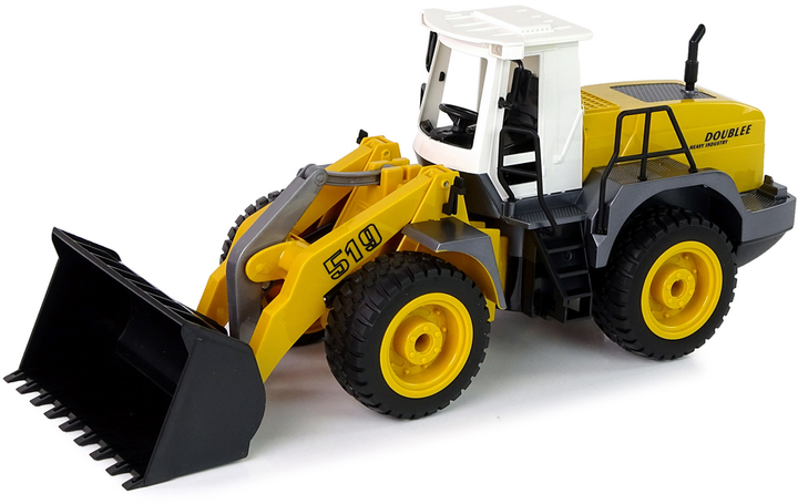 Koparka zdalnie sterowana LEAN Toys z dźwiękiem 1:20 Żółta (5905323210356) - obraz 3