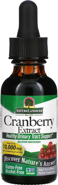 Экстракт клюквы Nature's Answer Cranberry Extract 10000 мг капли 30 мл (083000006005) - Фото 1 Экстракт клюквы Nature's Answer Cranberry Extract 10000 мг капли 30 мл (083000006005) - изображение 1