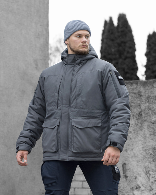 Куртка тактична зимова BEZET SnowPatrol сірий - 4XL - зображення 1