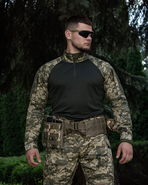 Сорочка тактична бойова BEZET Combat піксель - XL - зображення 1