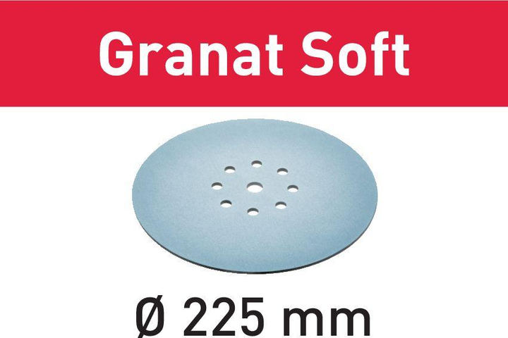 Шліфувальні круги 1 штука STF D225 P150 GR S/1 Granat Soft Festool 204224/1 - зображення 2