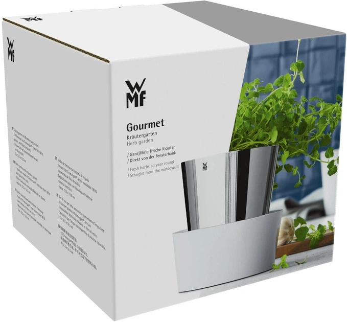 Горщик для зелені WMF Gourmet з підставкою та автополивом 32 x 12.5 x 12.5 см (641316040) - зображення 5