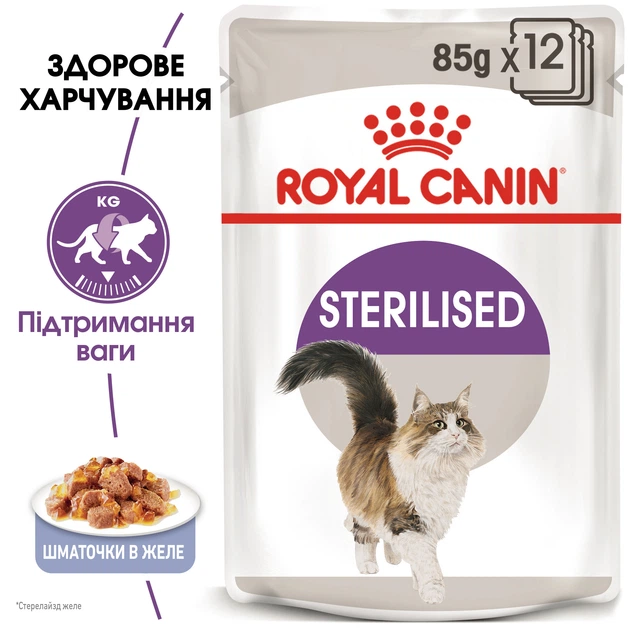 Royal Canin Sterilised Jelly 0.085 кг (9003579311776) (4156001) - зображення 8