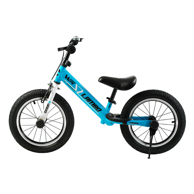 Велобег 14" Corso Lambo, стальная рама, ручной тормоз, надувные колеса резиновые. Blue (144051) - изображение 2
