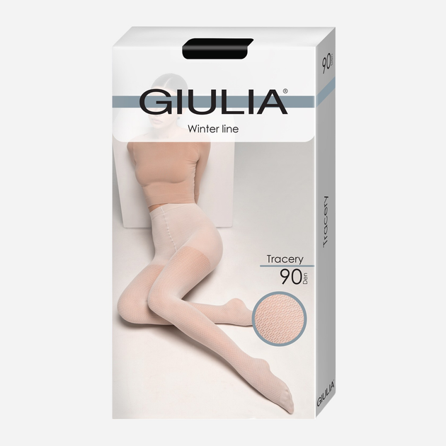 Колготки 90 Den женские хлопковые Giulia Tracery 90 3 р Moonlight (4823116926363) 