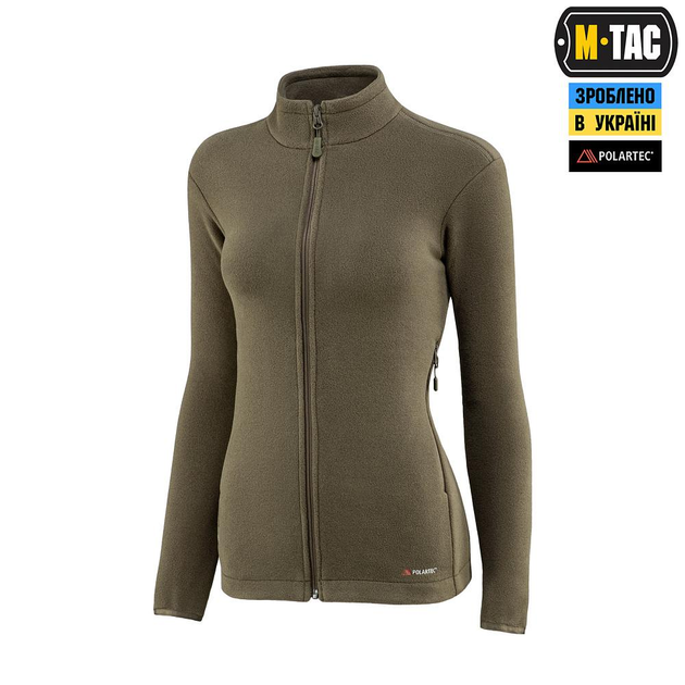 Тактична флісова кофта M-Tac Nord Fleece Polartec Lady, розмір S, колір Dark Olive - изображение 1