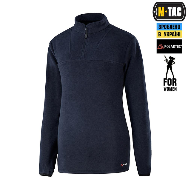 Тактична флісова кофта M-Tac кофта Delta Polartec Lady, розмір S, колір Dark Navy Blue - зображення 1