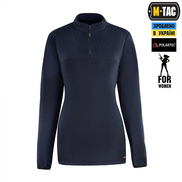 Тактична флісова кофта M-Tac кофта Delta Polartec Lady, розмір S, колір Dark Navy Blue - зображення 2