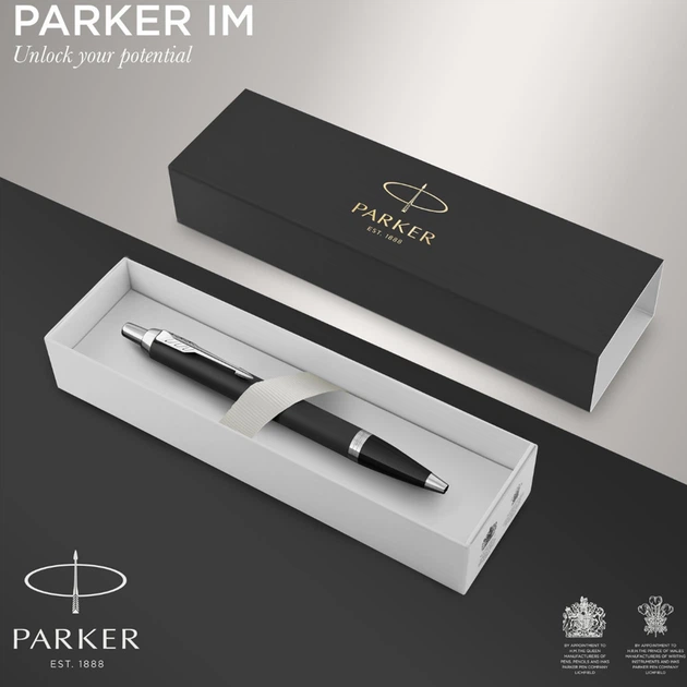 Ручка шариковая Parker IM 17 Matte Black CT BP 26 132 - изображение 4