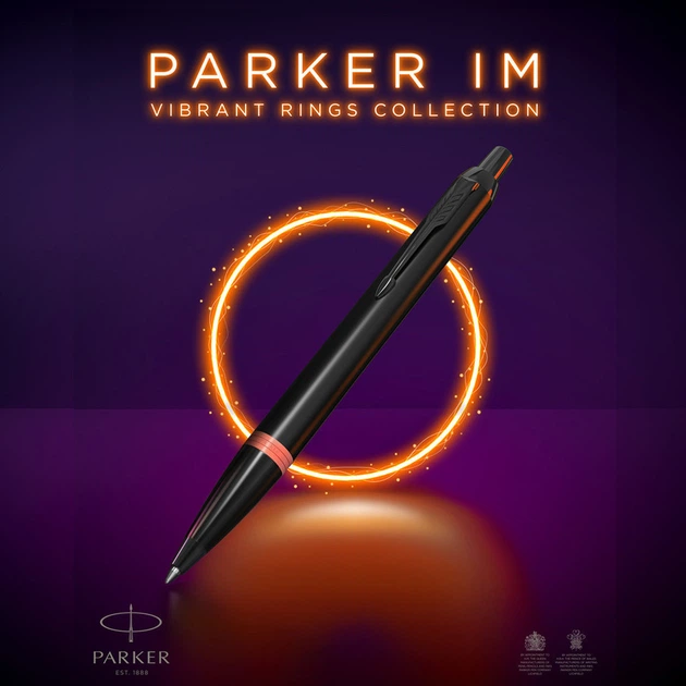 Ручка кулькова Parker IM 17 Professionals Vibrant Rings Flame Orange BT BP 27 132 - Фото 4 Ручка кулькова Parker IM 17 Professionals Vibrant Rings Flame Orange BT BP 27 132 - зображення 4
