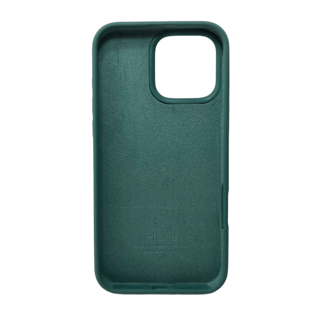 Защитный чехол-накладка Silicone Full Case AA Open Cam для Apple iPhone 16 Pro Max Pine Green (FullOpeAAi16PM-46) - изображение 2