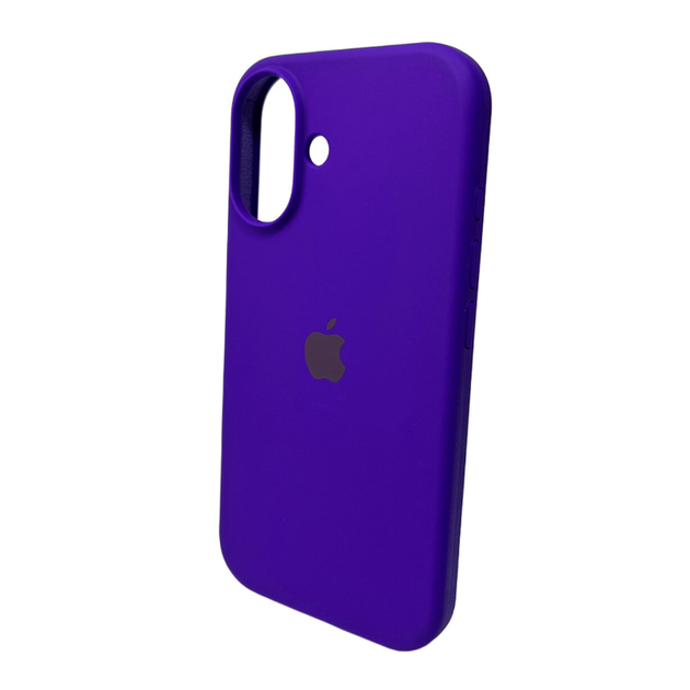 Защитный чехол-накладка Silicone Full Case AA Open Cam для Apple iPhone 16 Dark Purple (FullOpeAAi16-22) - изображение 3