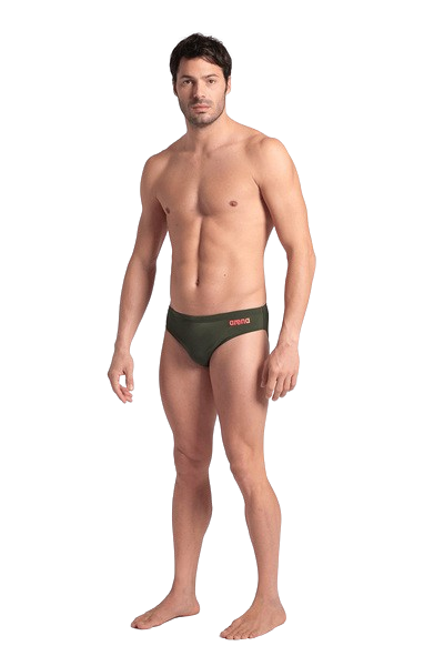 Мужские плавки для плавания в бассейне Arena Team Swim Briefs Solid (004773-850) хаки 75 - изображение 11