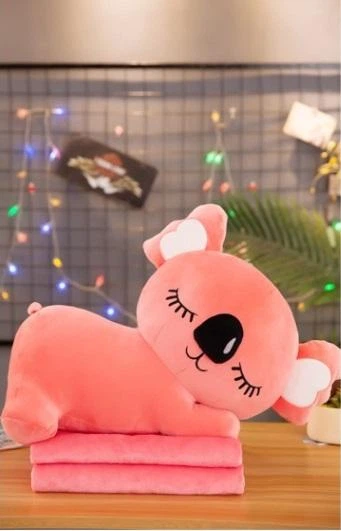 Плед с игрушкой "Коала" 110*160 коралловый - изображение 2