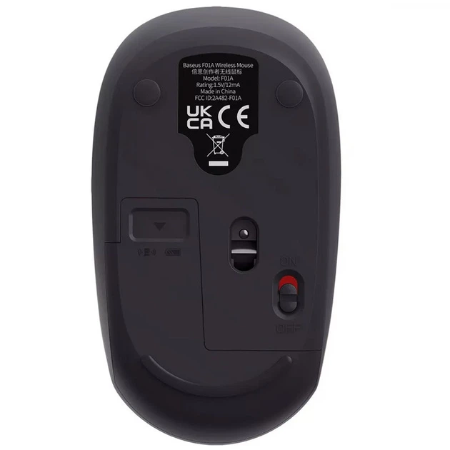 Миша бездротова Baseus F01A (B01055504411-0) Gray - зображення 5