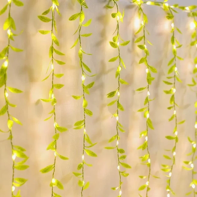 Гирлянда 200 Led зеленая ива теплый белый SF-56 - изображение 5