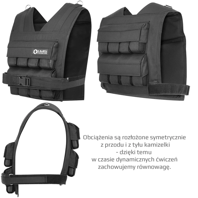 Kamizelka obciążeniowa HMS 16 kg KTO16 (5907695592528) - obraz 10