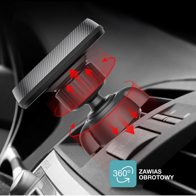 Uchwyt samochodowy do telefonu ColorWay Air Vent-2 Grey (CW-CHM05-GR) - obraz 5