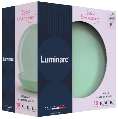 Сервиз LUMINARC Diwali Paradise Green 18 предметов (V6215) - изображение 5