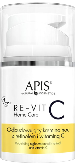 Набір для догляду за обличчям Apis Re-Vit C Home Care Денний крем відновлювальний з вітаміном С Spf 15 50 мл + Нічний крем відновлювальний з ретинолом та вітаміном С 50 мл (5901810051563) - зображення 3