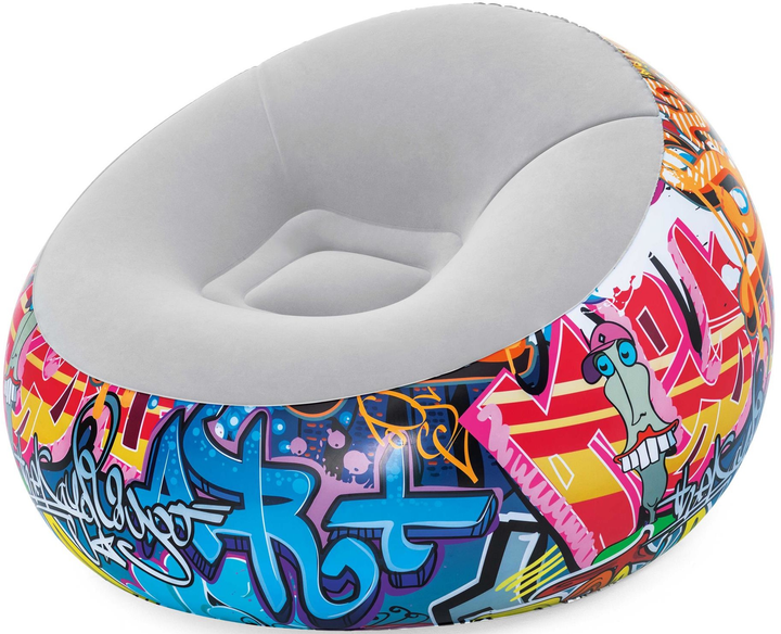 Надувне крісло Bestway Graffiti Graffiti Inflate-A-Chair 112 x 112 x 66 см (6942138970425) - зображення 2