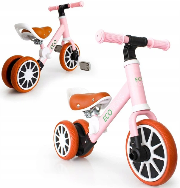 Біговел-EcoToys 2 в 1 рожевий (LC-V1307 PINK) (5903089068280) - зображення 2