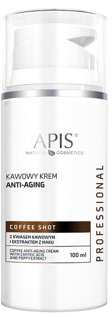 Zestaw do pielęgnacji twarzy Apis Coffee Shot Maska z kwasem kawowym 200 ml + Krem przeciwstarzeniowy kawowy 100 ml (5901810051518) - obraz 3