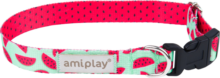 Obroża Amiplay BeHappy Watermelon regulowana S (5907563282193) - obraz 1