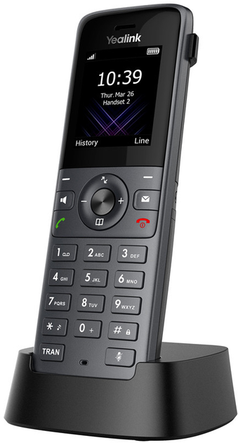 Telefon IP Yealink W74H DECT Black (1302008) - obraz 1