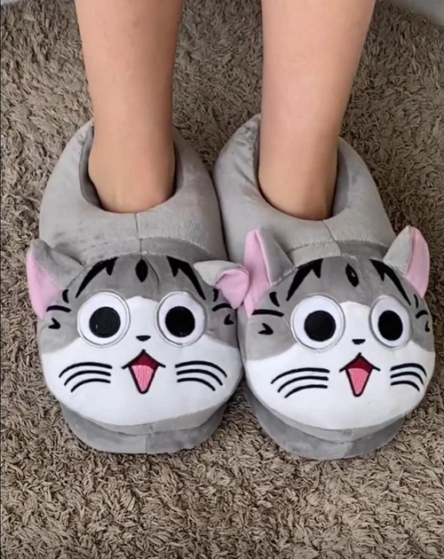 Тапочки-кигуруми Аниме Котик Чи My Kigu Домашние Для Мальчика Мягкие Плюшевые Серый 30-36 (М13015) - Фото 6 Тапочки-кигуруми Аниме Котик Чи My Kigu Домашние Для Мальчика Мягкие Плюшевые Серый 30-36 (М13015) - изображение 6