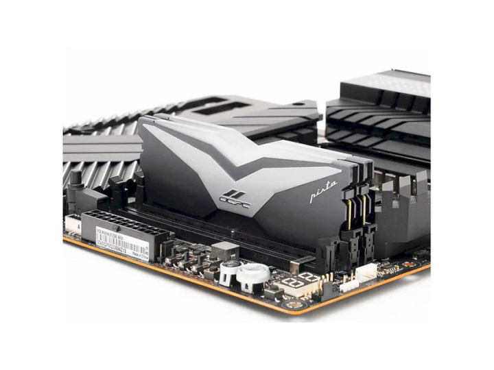 Пам'ять для настільних комп'ютерів OCPC 64 GB (2x32GB) DDR5 6200 MHz Pista Titanium/Silver - зображення 4