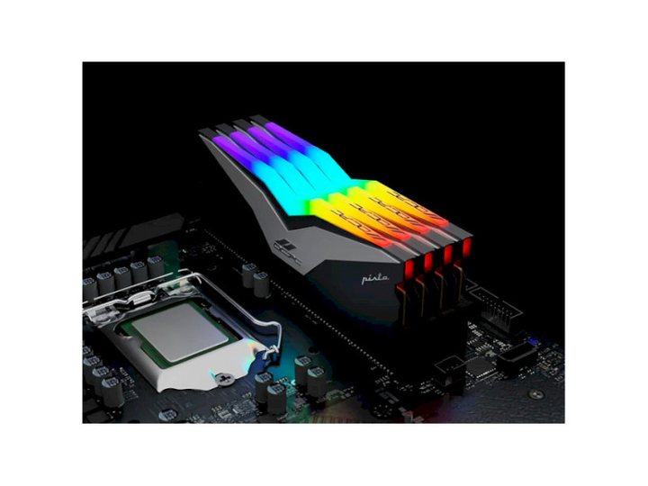 Пам'ять для настільних комп'ютерів OCPC 64 GB (2x32GB) DDR5 6200 MHz Pista Titanium/Silver - зображення 8