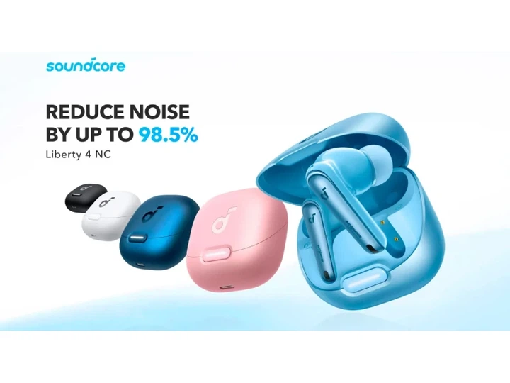 Навушники TWS ANKER SoundCore Liberty 4 NC Light Blue (A3947G61) - изображение 2