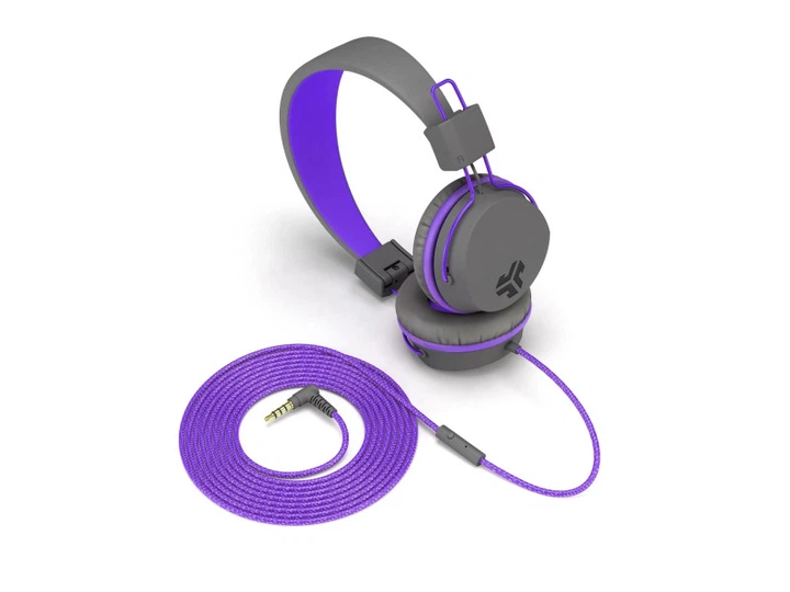 Навушники з мікрофоном JLAB JBuddies Studio Purple (IEUHJKSTUDIORGRYPRP6) - Фото 2 Навушники з мікрофоном JLAB JBuddies Studio Purple (IEUHJKSTUDIORGRYPRP6) - изображение 2