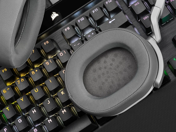 Навушники з мікрофоном Corsair HS65 Surround White (CA-9011271) - зображення 5