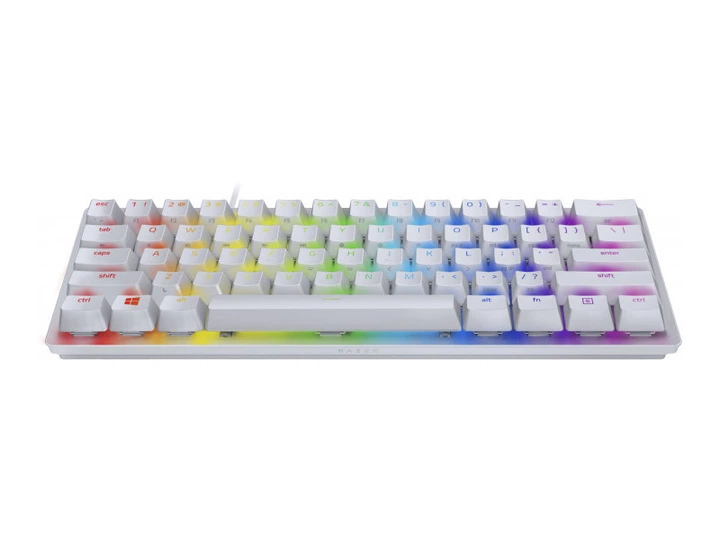 Razer Huntsman Mini ホワイト Клавіатура Razer Huntsman Mini Mercury Edition Purple Switch White