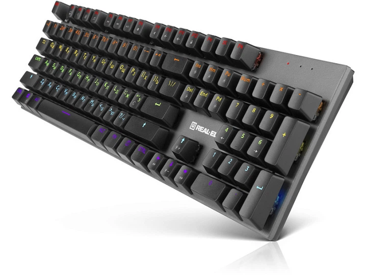 Клавіатура REAL-EL M13 Grey (EL123100045) - изображение 5