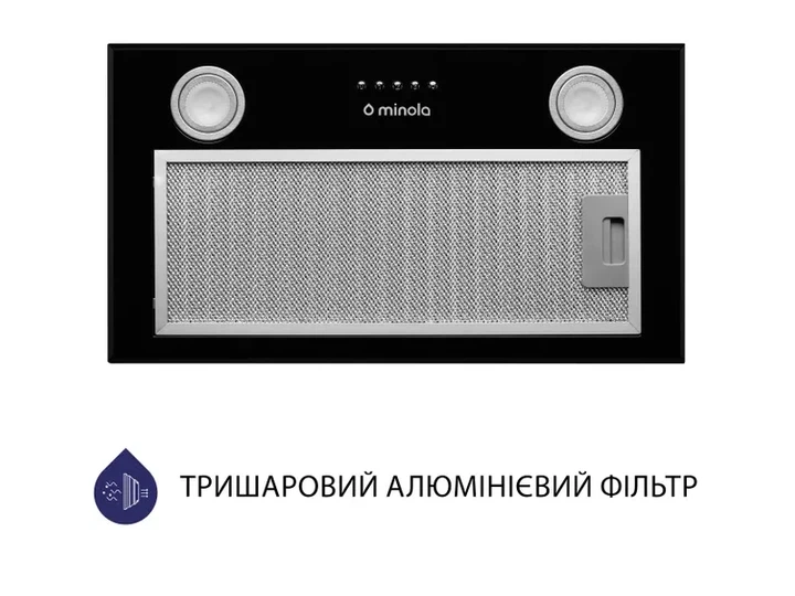 Витяжка Minola HBI 5722 BL 1200 LED - Фото 4 Витяжка Minola HBI 5722 BL 1200 LED - зображення 4