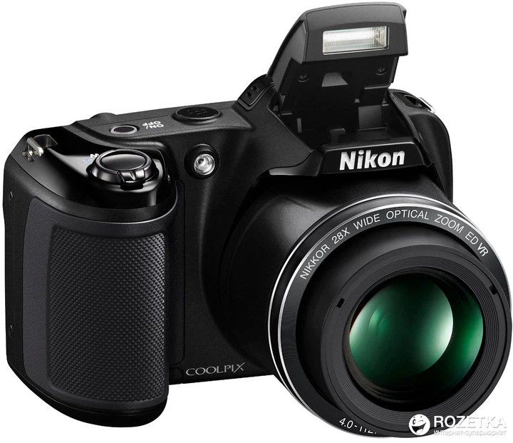 Фотоаппарат Nikon Coolpix L340 Black (VNA780E1) + сумка + карта