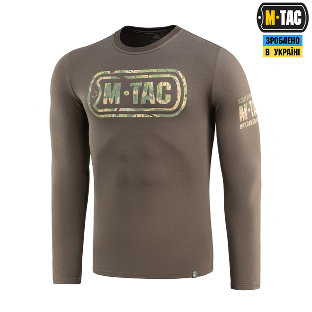 Футболка довгий рукав M-Tac Logo Dark Olive L 80067048-L - изображение 1