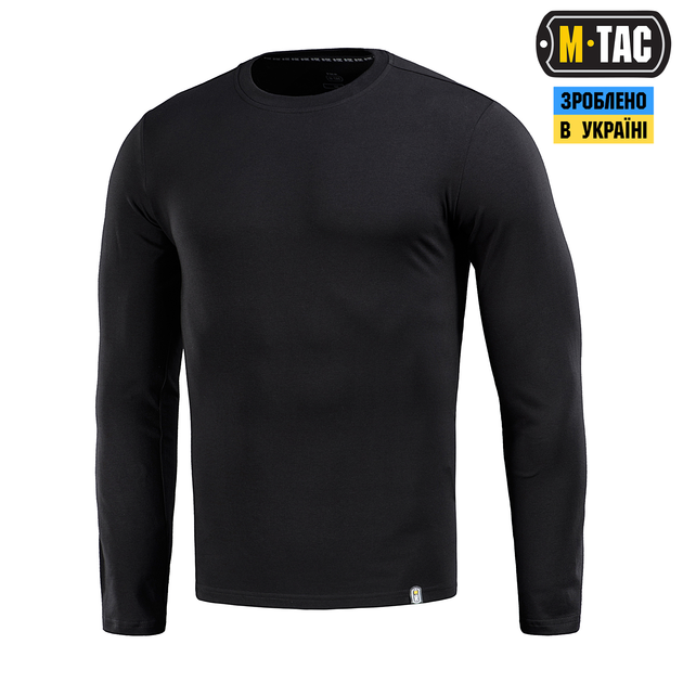 Футболка довгий рукав M-Tac Black (2XL) 93/7 20067002-2XL - зображення 1