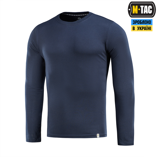 Футболка довгий рукав M-Tac Dark Navy Blue (3XL) 93/7 20067015-3XL - зображення 1